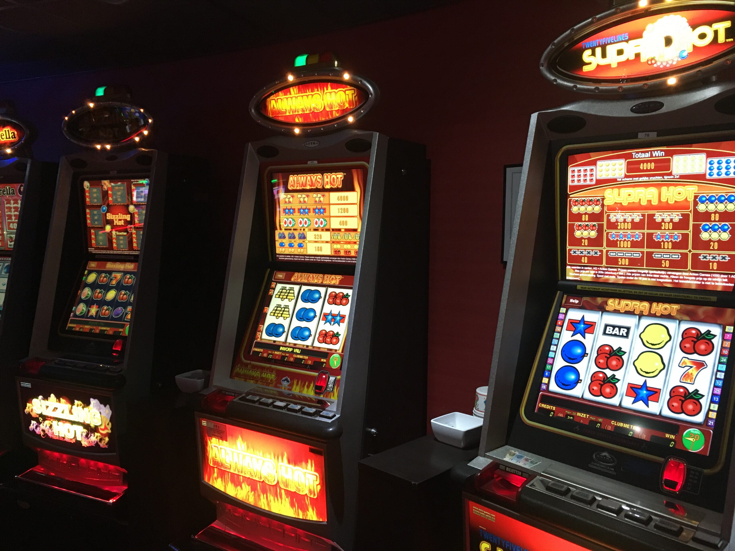 Online veiling van een casino en arcade speelhal.